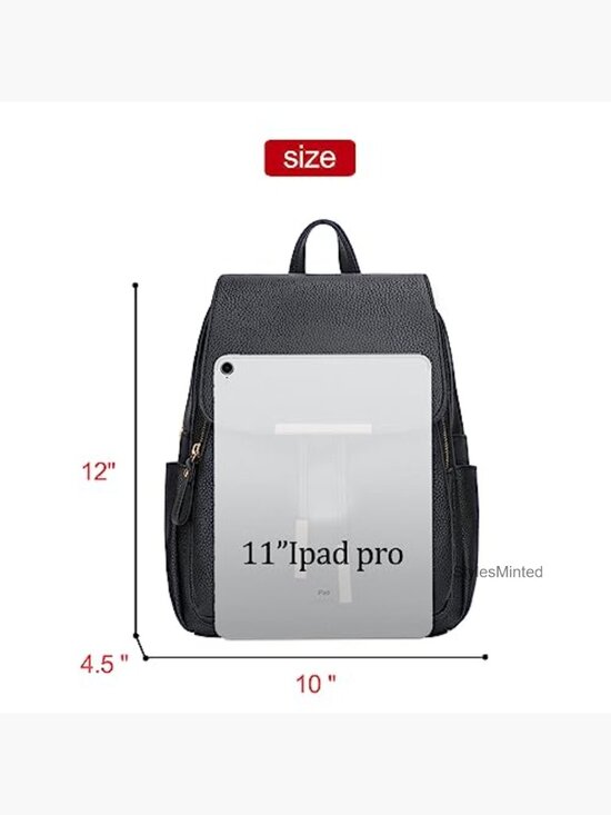 Vegan Leather Fashion Backpack Purse with Pockets Travel Daypack main image 4